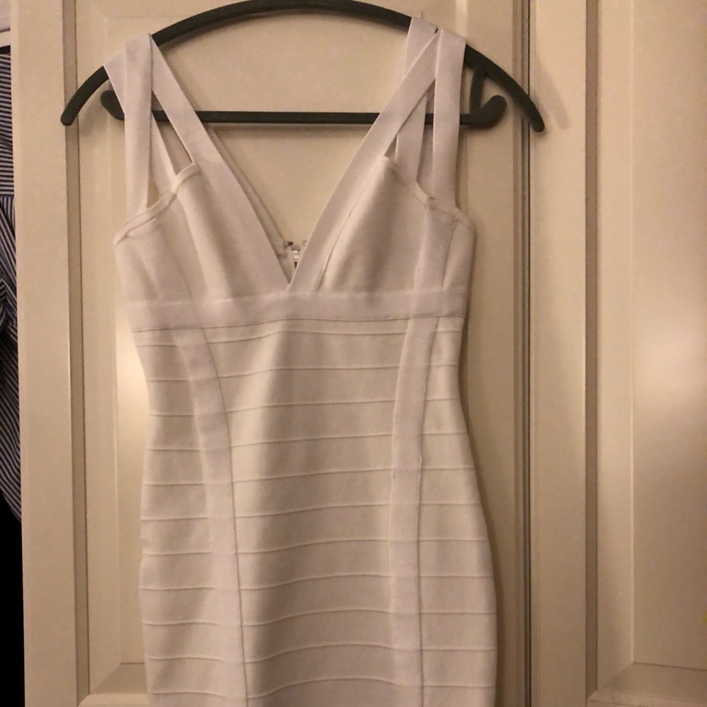 Guess white mini dress, worn once, sz small